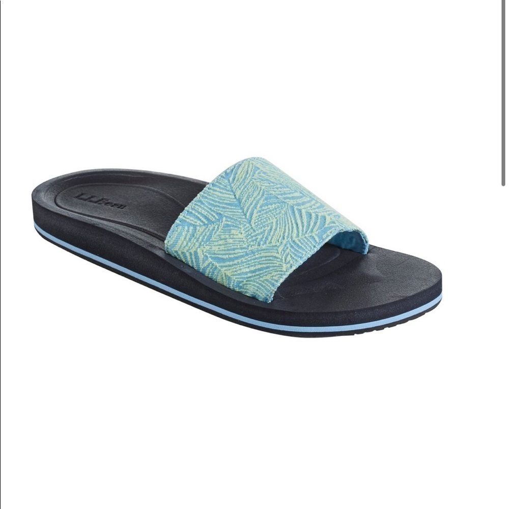 Ll Bean Womens Maine Isle Slide Sandals size 8M